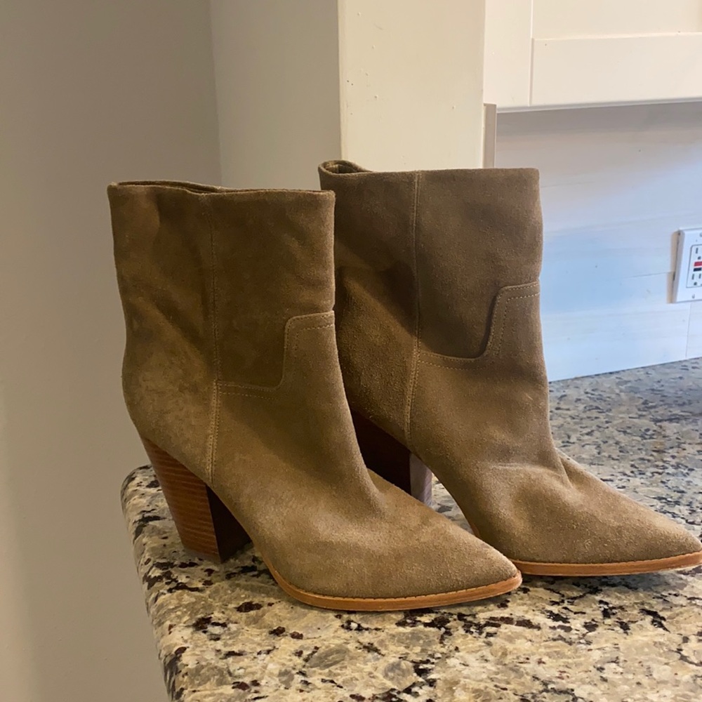 Marc Fisher Loose Suede Booties